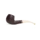 Savinelli Avorio 626 hanga gyökér pipa 9mm-es filterrel, elefántcsont színű hajlított szárral