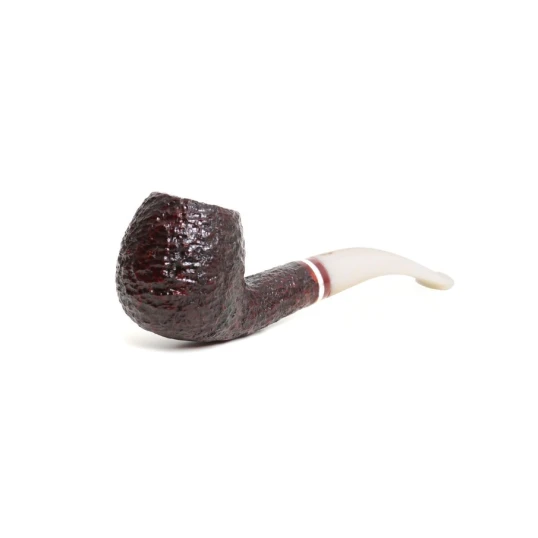 Savinelli Avorio 626 hanga gyökér pipa 9mm-es filterrel, elefántcsont színű hajlított szárral