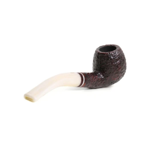 Savinelli Avorio 626 hanga gyökér pipa 9mm-es filterrel, elefántcsont színű hajlított szárral