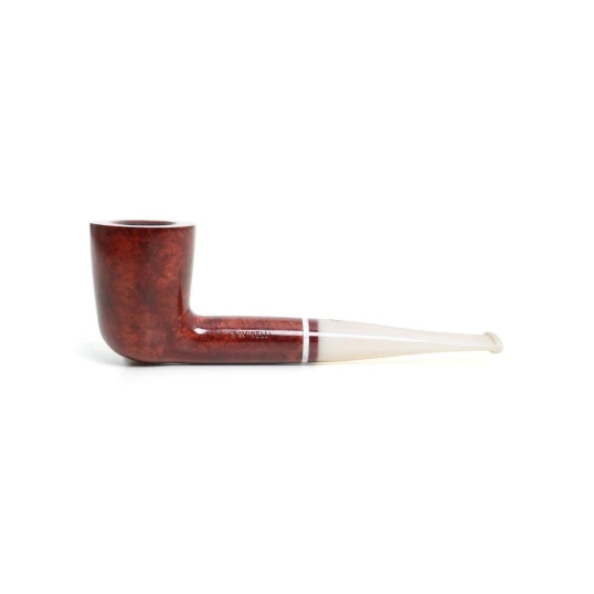 Savinelli Avorio 409  hanga gyökér pipa 9mm-es filterrel, elefántcsont színű egyenes szárral
