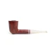 Savinelli Avorio 409  hanga gyökér pipa 9mm-es filterrel, elefántcsont színű egyenes szárral