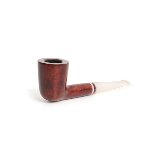 Savinelli Avorio 409  hanga gyökér pipa 9mm-es filterrel, elefántcsont színű egyenes szárral