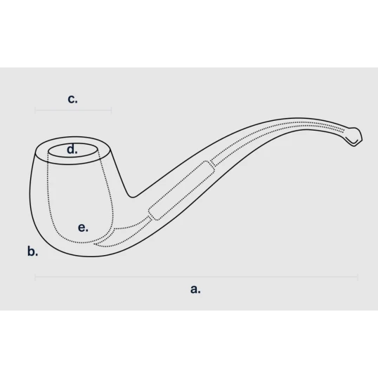 Savinelli Avorio 409  hanga gyökér pipa 9mm-es filterrel, elefántcsont színű egyenes szárral