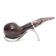 Savinelli Morellina Smooth Brown 321 hanga gyökér pipa 9mm filterrel, cappuccino színű csutorával és enyhén hajlított szárral - Savinelli Morellina
