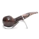 Savinelli Morellina Smooth Brown 321 hanga gyökér pipa 9mm filterrel, cappuccino színű csutorával és enyhén hajlított szárral