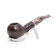 Savinelli Morellina Smooth Brown 321 hanga gyökér pipa 9mm filterrel, cappuccino színű csutorával és enyhén hajlított szárral
