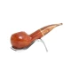 Savinelli Whisky Lis Marr Chiaro 320 hanga gyökér pipa 9mm filterrel - Barna színű csurgatott szopókával és enyhén hajlított szárral - Savinelli Whisky
