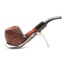 Savinelli Tennis hanga gyökér pipa 9mm filterrel, fekete hajlított szárral