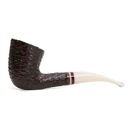 Savinelli Avorio Rust Brown 920 hanga gyökér pipa 9mm filterrel - Csurgatott szopókával és hajlított szárral