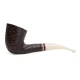 Savinelli Avorio Rust Brown 920 hanga gyökér pipa 9mm filterrel - Csurgatott szopókával és hajlított szárral