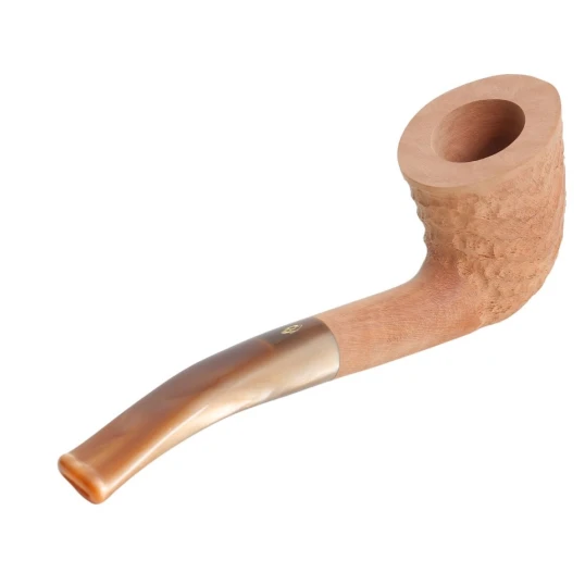 Savinelli Dune 920 hanga gyökér pipa 9mm-es filterrel, homokszínű csutorával és hajlított szárral