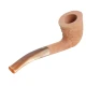 Savinelli Dune 920 hanga gyökér pipa 9mm-es filterrel, homokszínű csutorával és hajlított szárral