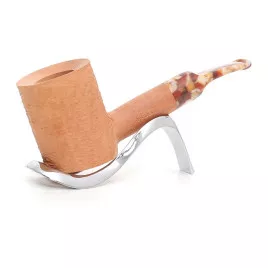 Savinelli Granola 311 hanga gyökér pipa 9mm filterrel, gabonákat ábrázoló csutorával és enyhén hajlított szárral