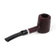 Savinelli Bianca Rusticated 310 hanga gyökér pipa 9mm filterrel - Fekete csutorával és enyhén hajlított szárral