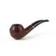 Savinelli Alligator Brown 673 hanga gyökér pipa 9mm filterrel - Sötétbarna csurgatott szopókával és hajlított szárral