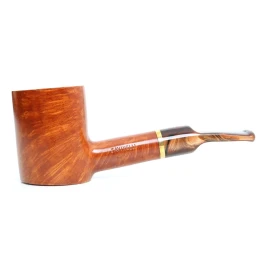 Savinelli Whisky Lis Marr Chiaro 311 hanga gyökér pipa 9mm filterrel, barna színű csurgatott szopókával és enyhén hajlított nyerges szárral
