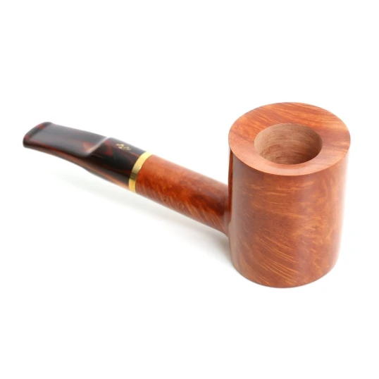 Savinelli Whisky Lis Marr Chiaro 311 hanga gyökér pipa 9mm filterrel, barna színű csurgatott szopókával és enyhén hajlított nyerges szárral