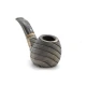 White Elephant Erta Ale grafitbetétes Bent Apple pipa – 9 mm filteres