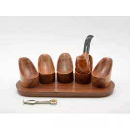 Pipatartó 5 pipa részére, hajlított