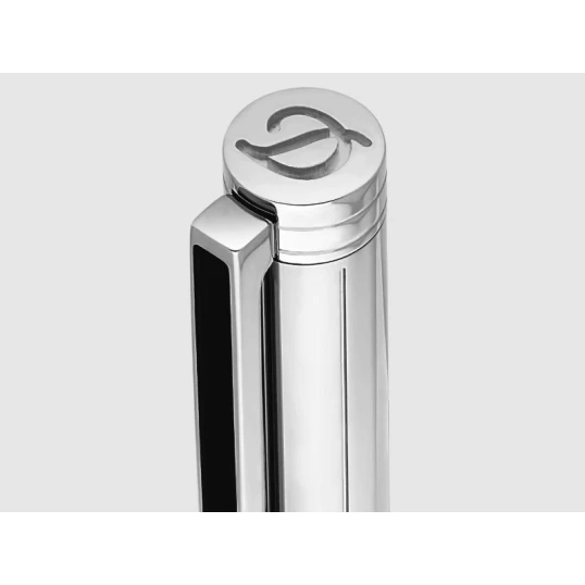 S.T. Dupont Classique Brushed Palladium.  golyóstoll - Fekete színű lakkozással és szálcsiszolt palládium bevonattal