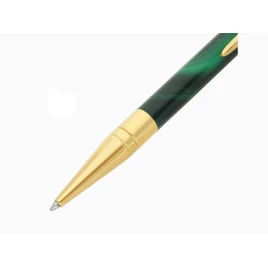 S.T. Dupont Initial Géode Green golyóstoll – zöld lakkozott, aranyozott kivitel