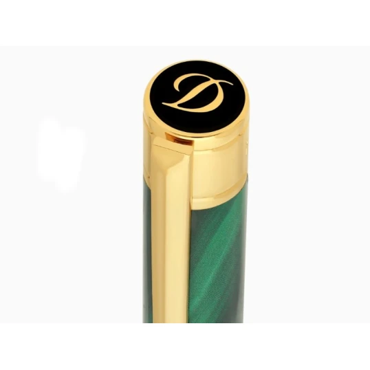 S.T. Dupont Initial Géode Green golyóstoll – zöld lakkozott, aranyozott kivitel