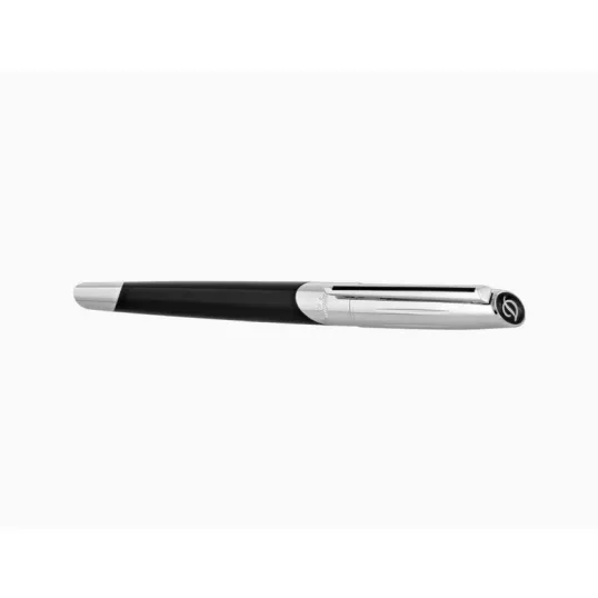 S.T. Dupont Défi Millennium Silver and Black, Rollerball toll lakozott fekete és króm