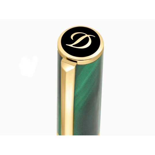 S.T. Dupont Initial Géode Green rollerball toll – zöld lakkozott, aranyozott kivitel
