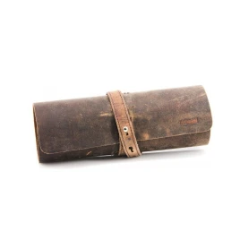 Adorini Cigar Roll bőr szivartartó – 6 szivarhoz, barna