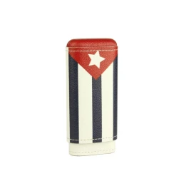 Adorini Cuban Flag valódi bőr szivartok, kubai zászló mintával, 2–3 szál szivar részére