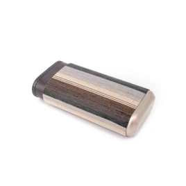 Angelo szivartok – 3 szál szivar részére, fafurnér/bőr, csíkos mintás