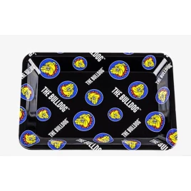 The Bulldog Rolling Tray sodrótálca, "M" méret, fekete mintával