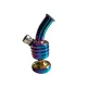 Szivárvány színű mini üveg bong – 12 cm - 4