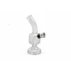 12 cm-es átlátszó üveg mini bong fémszűrővel - 4