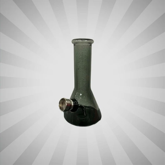 Chillout Smoke szürke üveg bong – kompakt kialakítás, 12 cm - Bongok és kiegészítők