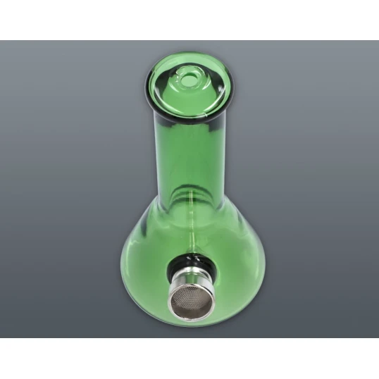 Chillout Smoke sárga üveg bong – kompakt kialakítás, 12 cm