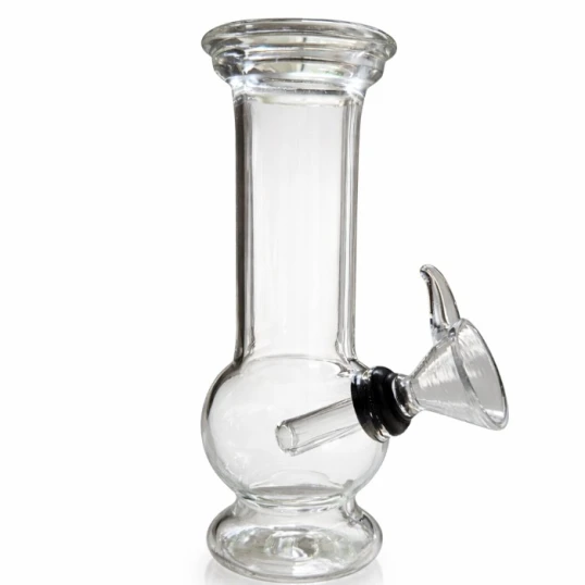 Mini üveg bong – átlátszó, 12 cm - Bongok és kiegészítők