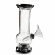 Mini üveg bong – fekete színű, 12 cm