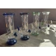 Mini üveg bong – zöld színű, 12 cm