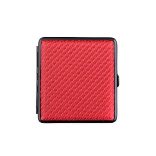 Angelo piros textil mintás cigaretta tárca, 20 szálas - Cigaretta- és dohánytárca