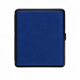 Sötétkék szövet mintázatú cigarettatárca 20 szál 8 cm-es cigarettához
