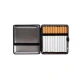 Sötétkék szövet mintázatú cigarettatárca 20 szál 8 cm-es cigarettához