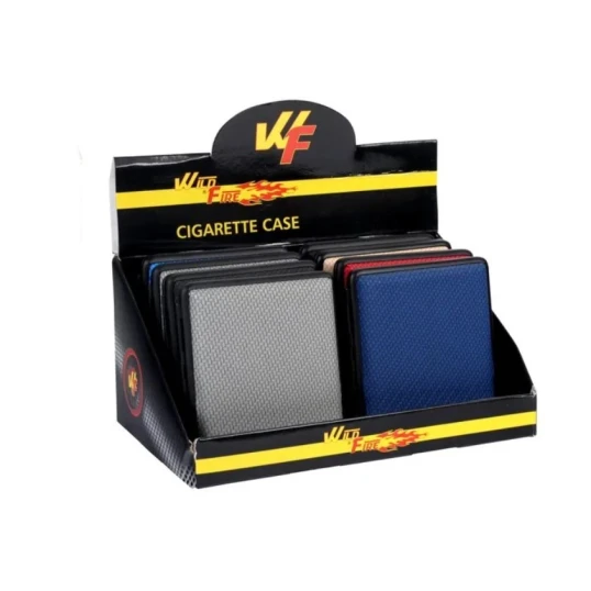 Szövet mintázatú cigarettatárca 20 szál 8 cm-es cigarettához – egész tálcás kivitel
