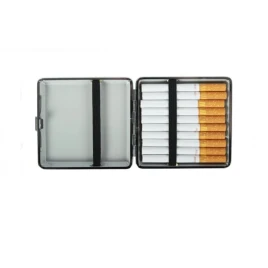 Arany mintás fém cigarettatárca, 20 szál cigarettának - 2