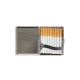 Cigaretta tárca króm színű 18 szál cigaretta részére - Reneszánsz mintával