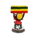 Rasta férfi figura álló hamutartó focilabdával 44 cm – polirezin, nagy méretű hamutál