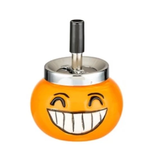 Angelo pörgős vihar hamutartó- emoji - fogsort mutató mosollyal