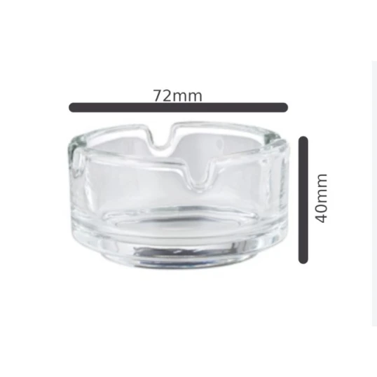 Üveg cigaretta hamutartó 4 vájattal, 72 mm, vegyes színekben - 6 db / doboz