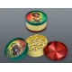 3 részes fém rasta figura mintás dohányőrlő - 4