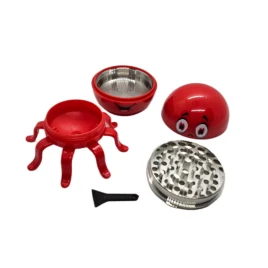 Super Heroes Octopus műanyag daráló – piros polip, 3 részes, mágneses